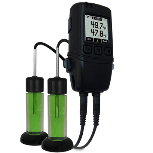 Dual Channel GFX Vaccine Monitoring Kit with Graphic Screen and Audible Alarm - EL-GFX-VAC2