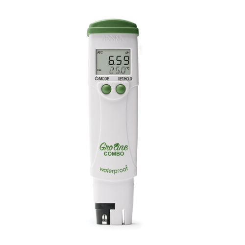 GroLine Hydroponic Waterproof Pocket pH/EC/TDS/Temperature Tester - IC-HI98131