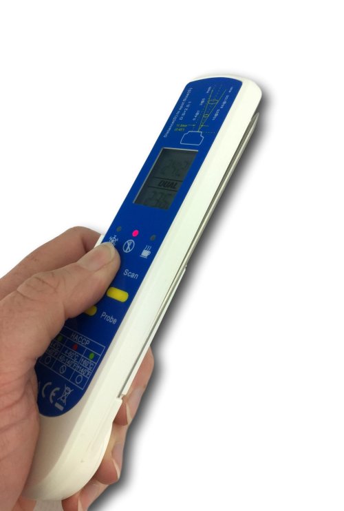 HACCP Food Infrared & Probe Thermometer up to 330 Deg C - TCT303F