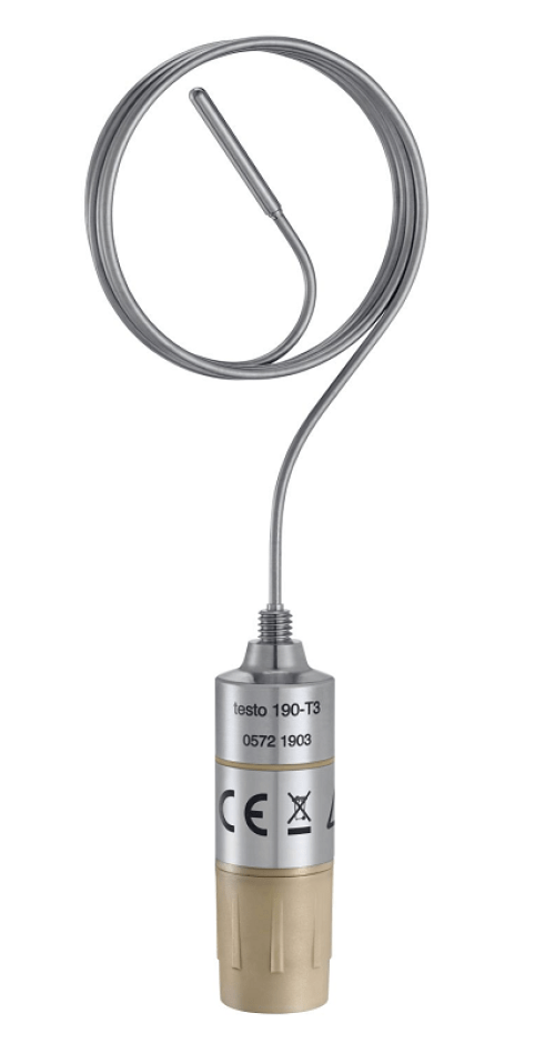 testo 190-T3 - CFR temperature data logger with long, flexible probe