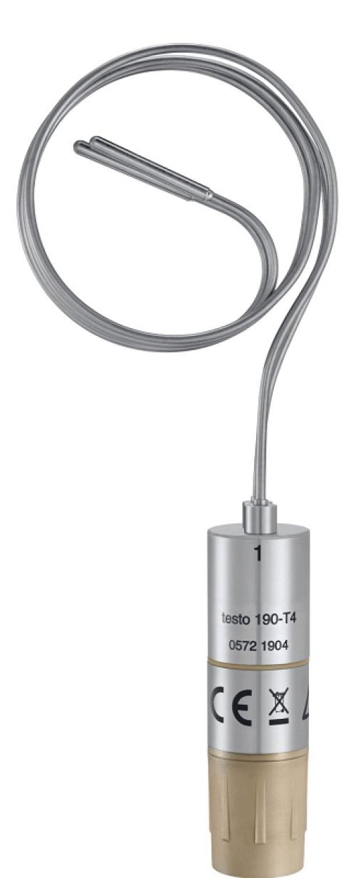 testo 190-T4 - CFR temperature data logger with two long, flexible probes
