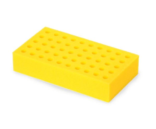 13 mm Test Tube Foam Rack (Yellow) - IC-30400240