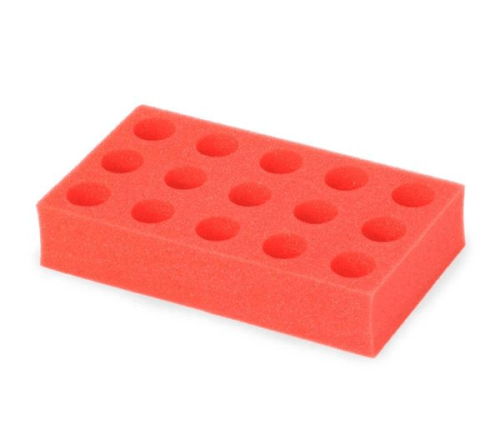 29 mm Test Tube Foam Rack (White) - IC-30400242