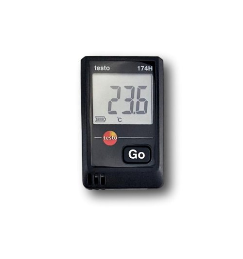 Testo 2-Channel Temp/RH Mini Data Logger with wall bracket - 0572-6560