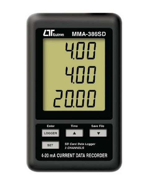 Three Channel 4-20mA current Data Logger - MMA-386SD