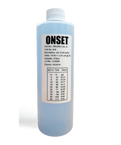 HOBO MX2500-CAL-10 Calibration Solution, pH 10.00, 475 mL