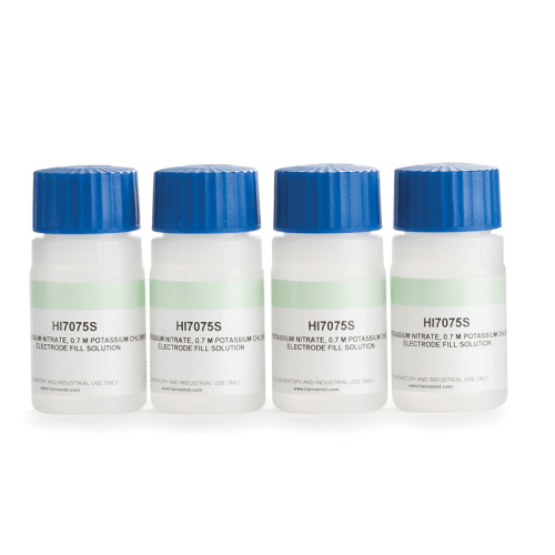 HI7075 Electrolyte Solution 1.7M KNO₃, 0.7M KCl (30 mL x 4)