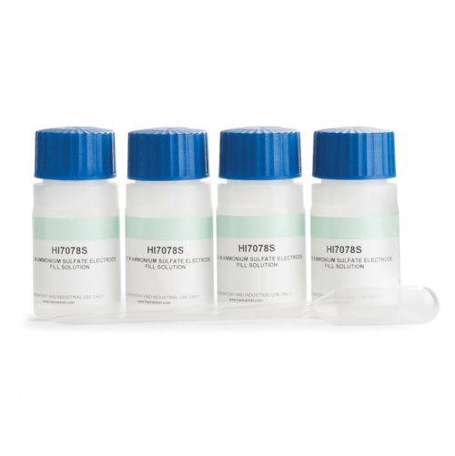 HI7078 Electrolyte Solution 0.5M (NH₄)₂SO₄ (4 x 30 mL)