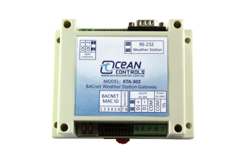 BACnet MS/TP Weather Station Gateway