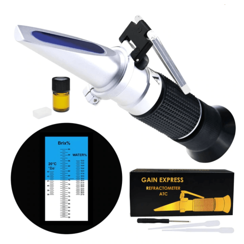Handheld 58-90%Atc Brix Refractometer-Brix, Baume, Water - IC-90ATC