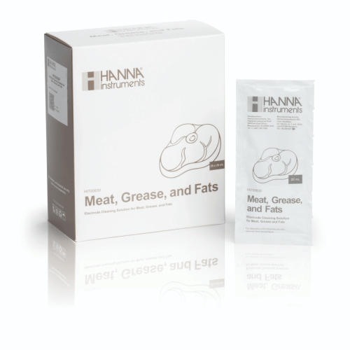 HI700630P Meat, Grease, and Fats Cleaning Solution (25 x 20 mL Sachets)