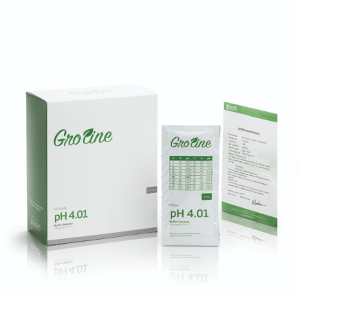 GroLine pH 4.01 Buffer Sachets, (25 x 20 mL) - HI70004G