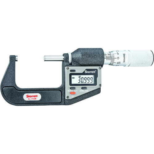 Starrett 3732MEXFL-50 Elec. Dig. Mic 25-50mm 0.001mm Res