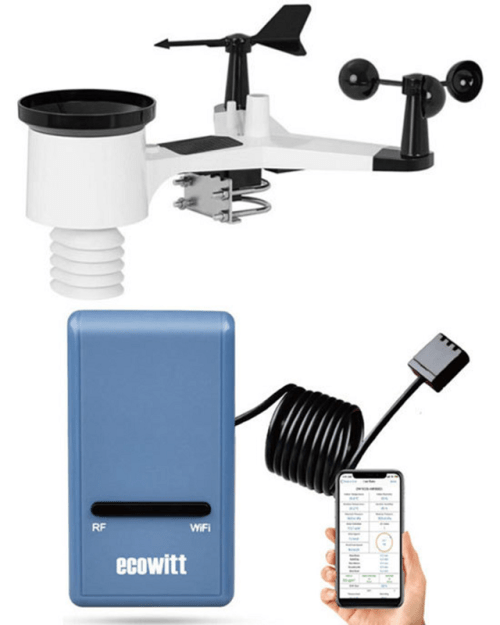 GW1100 Smart Hub ECOWITT WIFI Gateway with Outdoor Multi Sensor