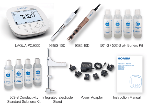 Benchtop pH/ORP/Ion/Conductivity Meter Kit - PC-2000-S