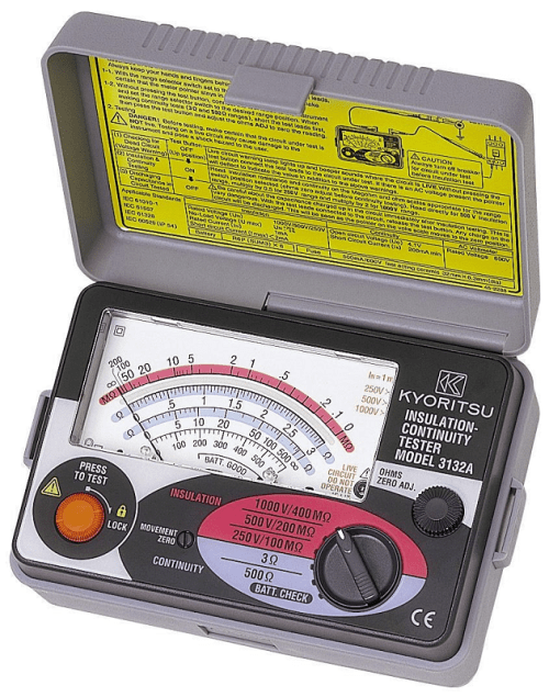 Kyoritsu 3132A Analogue Insulation and Continuity Tester