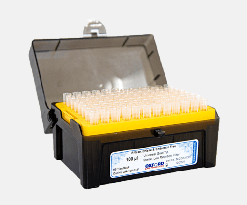 Oxford 10uL Universal Tip, Rack, Sterile, Filter, 5 packs x 10 racks x 96 tips