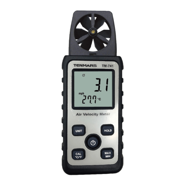 Tenmars TM-741 Velocity and Temperature Pocket Size Anemometer