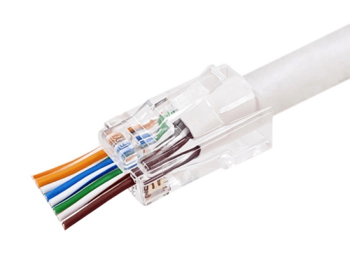 IDEAL CAT6A Feed-Thru Modular Plugs (50 Pack)
