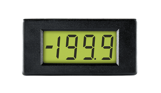 Compact 3½ Digit LCD Voltmeter - DPM 2AS-BL