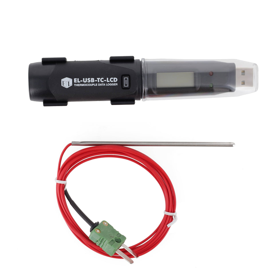 USB Thermocouple Data Logger, LCD, Battery - EL-USB-TC-LCD