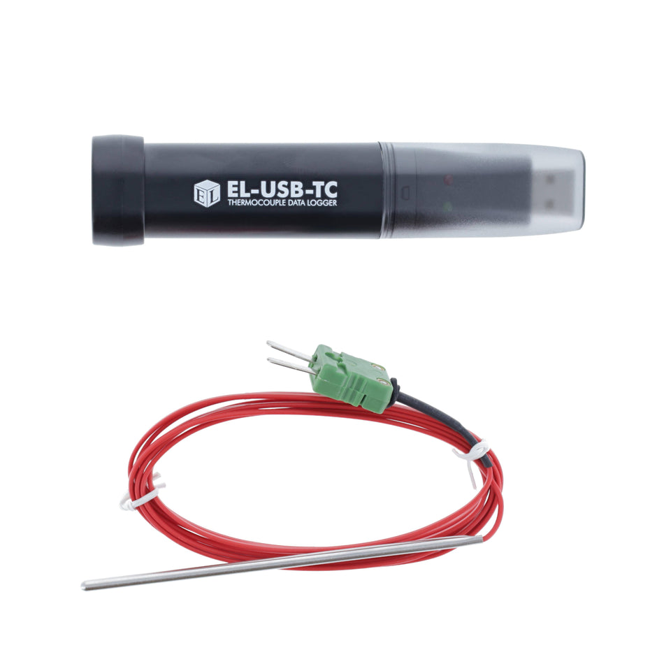 Thermocouple Data Logger with Probe, USB, Battery - EL-USB-TC