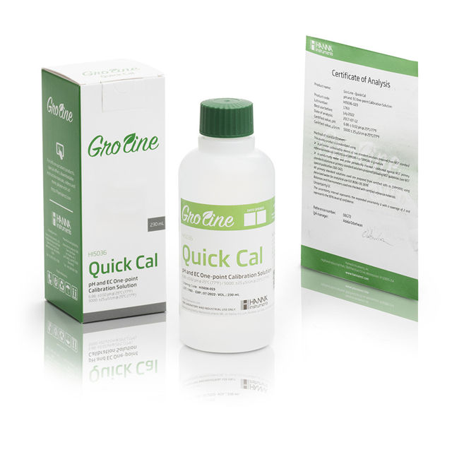 Quick Calibration Solution for GroLine pH and EC Meters (230 ml) - HI5036-023