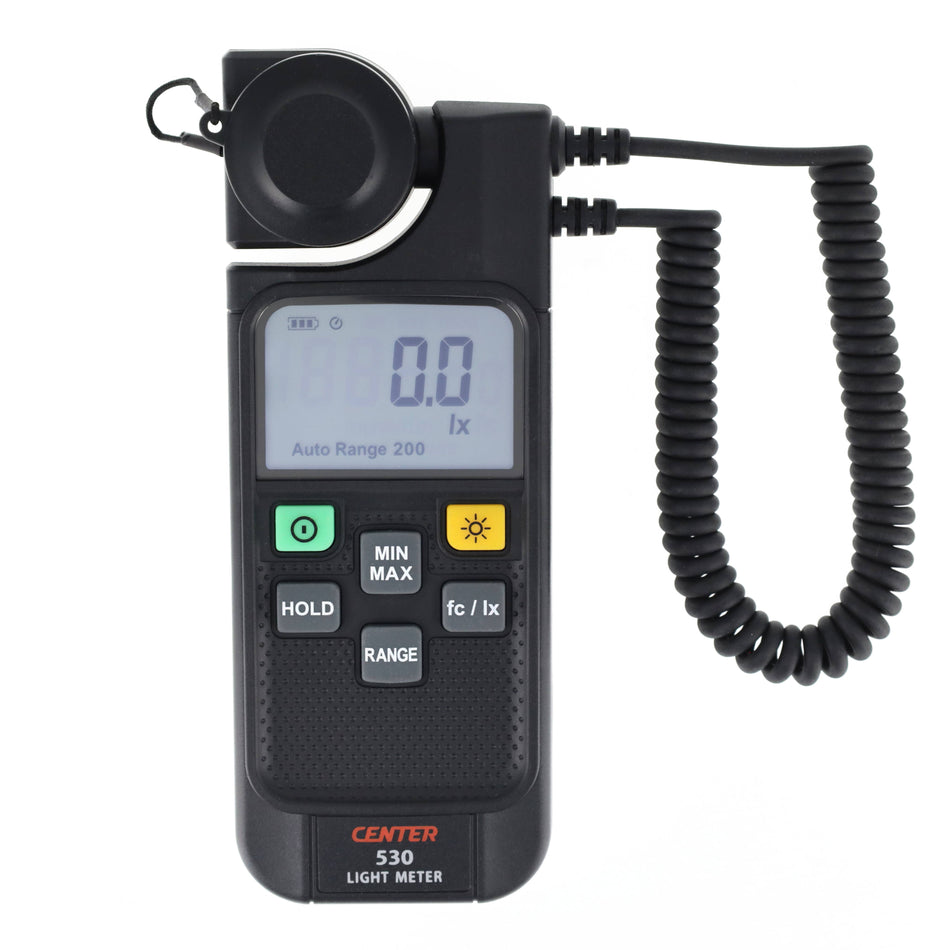 Lightmeter (Lux) with Detachable & Rotatable Sensor - IC-CENTER530