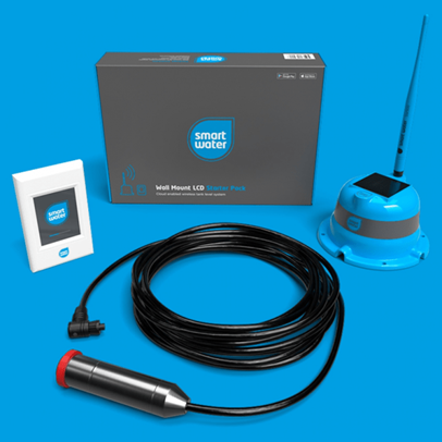 SW900-STARTER10-W Smart Water Starter Pack with Wall Mount WiFi LCD Keypad and 10M Sensor