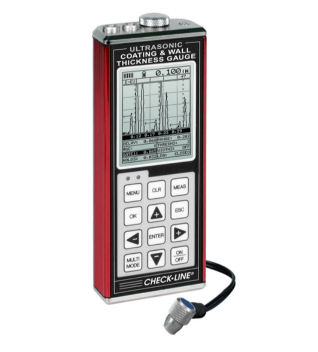 DataLogging Ultrasonic Coating & Wall Thickness Gauge (A-Scan Display)