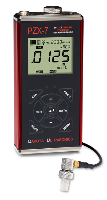 PZX1-DL Data-Logging Precision Ultrasonic Wall Thickness Gauge with USB Output