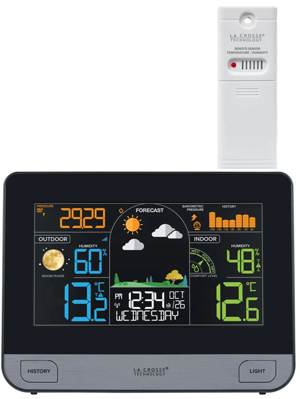 S74177 Wireless Moon Phase Colour Weather Station - IC-S74177