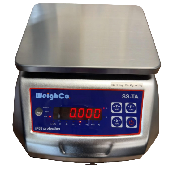 3kg x 0.5/1g NMI Approved Weighing Scale with IP68 Protection - IC-SS-TA-3