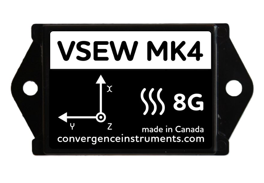 Wireless Vibration Meter Data Logger - VSEW_mk4_8G