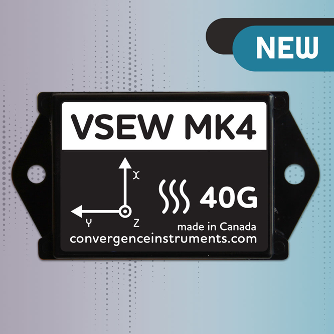 Wireless Vibration Meter Data Logger - VSEW mk4 40g
