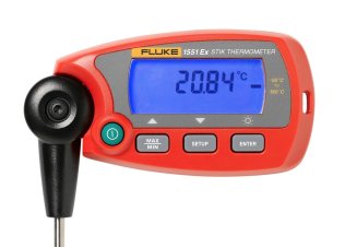 Fluke 1551A Ex Stik Thermometer & Temperature Calibrator (Sensor: 6.35 x 508 mm)