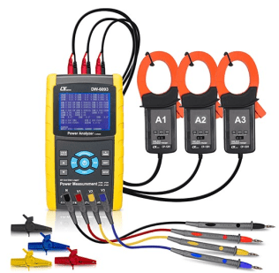 3 Phase Power Analyser/Logger Kit, 3 Clamps, 600V, 1200 Amp - ICDW6093