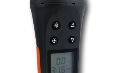 Lorachun Digital Anemometer Hand-held Wind Speed Wind Temperature Meter Wind Test Instrument Color 