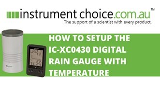 How to Setup the IC-XC0430 Digital Rain Gauge with Temperature
