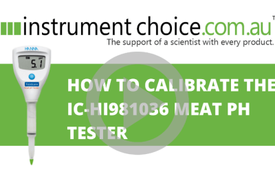 How to Calibrate the IC-HI981036 Meat pH Tester
