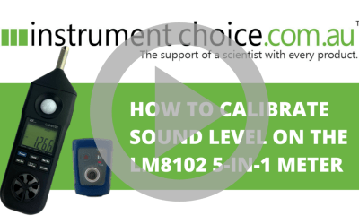 How to Calibrate the Sound Level of your LM8102 5-In-1 Multiparameter Meter Yourself