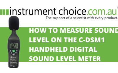 How to Measure Sound Level Using the C-DSM1 Sound Level Meter