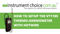 How to Setup the VT110S Thermo-Anemometer With Hotwire