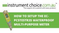 How to Setup the Eutech EC-PCSTestr35 Waterproof Multi-Purpose Meter
