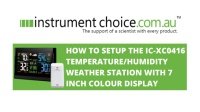 How to Setup the IC-XC0416 Temperature/ Humidity Weather Station with 7 Inch Colour Display