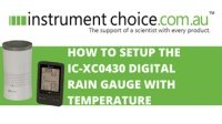 How to Setup the IC-XC0430 Digital Rain Gauge with Temperature