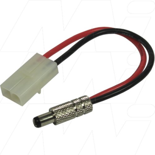 Tamiya Style Female connector to Metal Case DC Plug Short Shaft 2.5mm ID (centre positive) - CC25-120