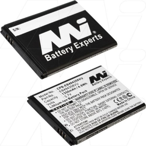 Mobile Phone Battery suitable for Samsung Galaxy Ace, Galaxy Gio, Galaxy S Mini, Galaxy Pro - CPB-EB494358VU-BP1