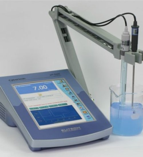 Color Touch Screen CyberScan pH 6000 - pH-mV RS232 Meter with pH electrode, Temp probe, electrode ho - EC-PH6000-42S