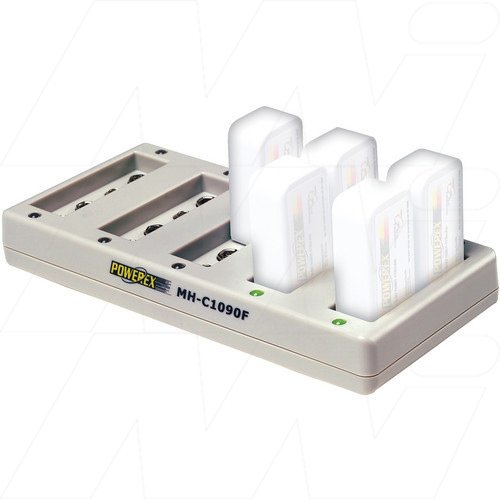 Automatic upto 10 x 9V size NiMH Battery Charger - MH-C1090F